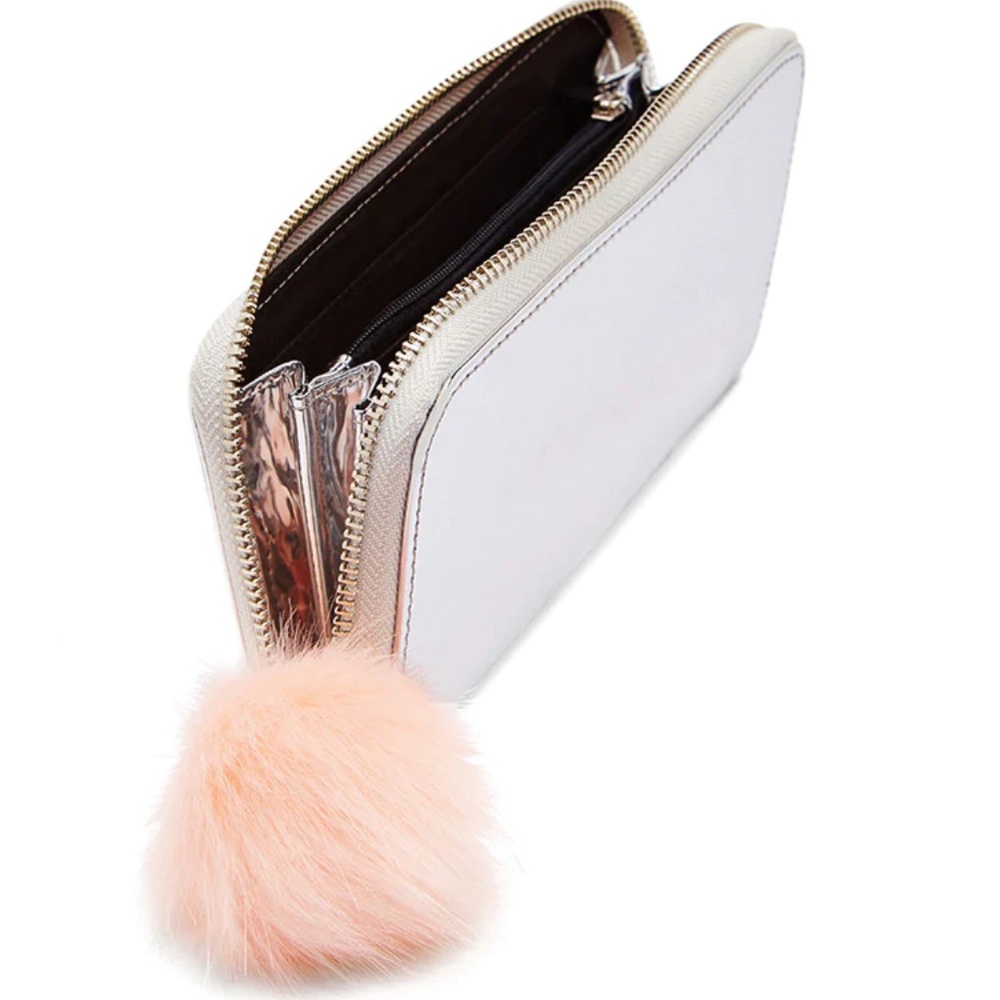 Pom Pom Metallic Wallet - Picture 1 of 3